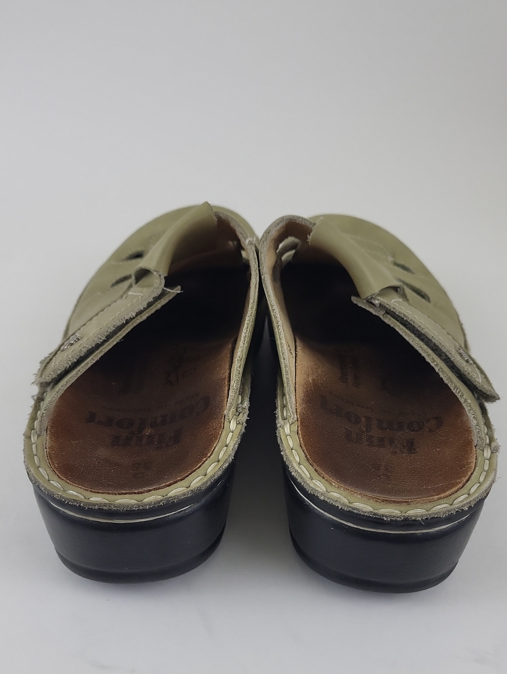 Finn Comfort Sandals EU Size 38 Casual Comfort Slip On Mule Clogs Leather - Picture 6 of 10